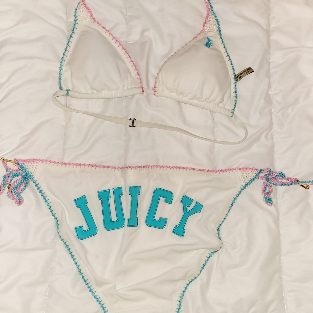 Authentic juicy couture crochet bikini